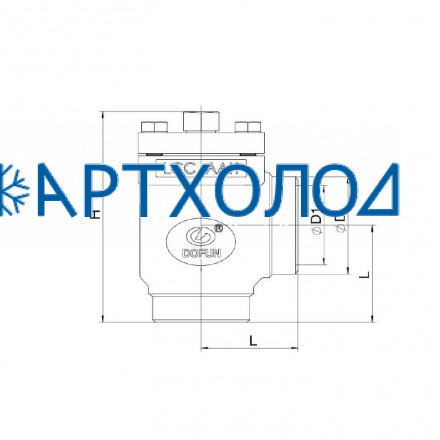 Сетчатый фильтр FVD-A DN40 угловой Dofun