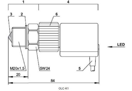 Реле контроля уровня масла OLC-K1 к компрессору BITZER 4CES-9.F3Y Bitzer